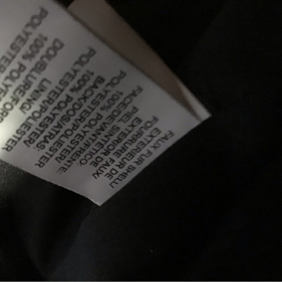 Women’s Lucky Brand Black Faux Fur Moto Biker Large Jacket - Picture 5 of 5